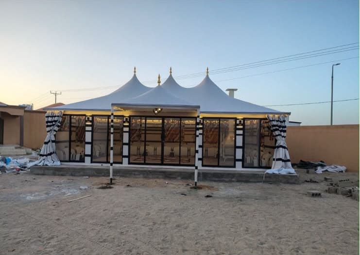 Melodies tent structure setup